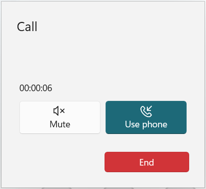 Thy Phone call progress dialog